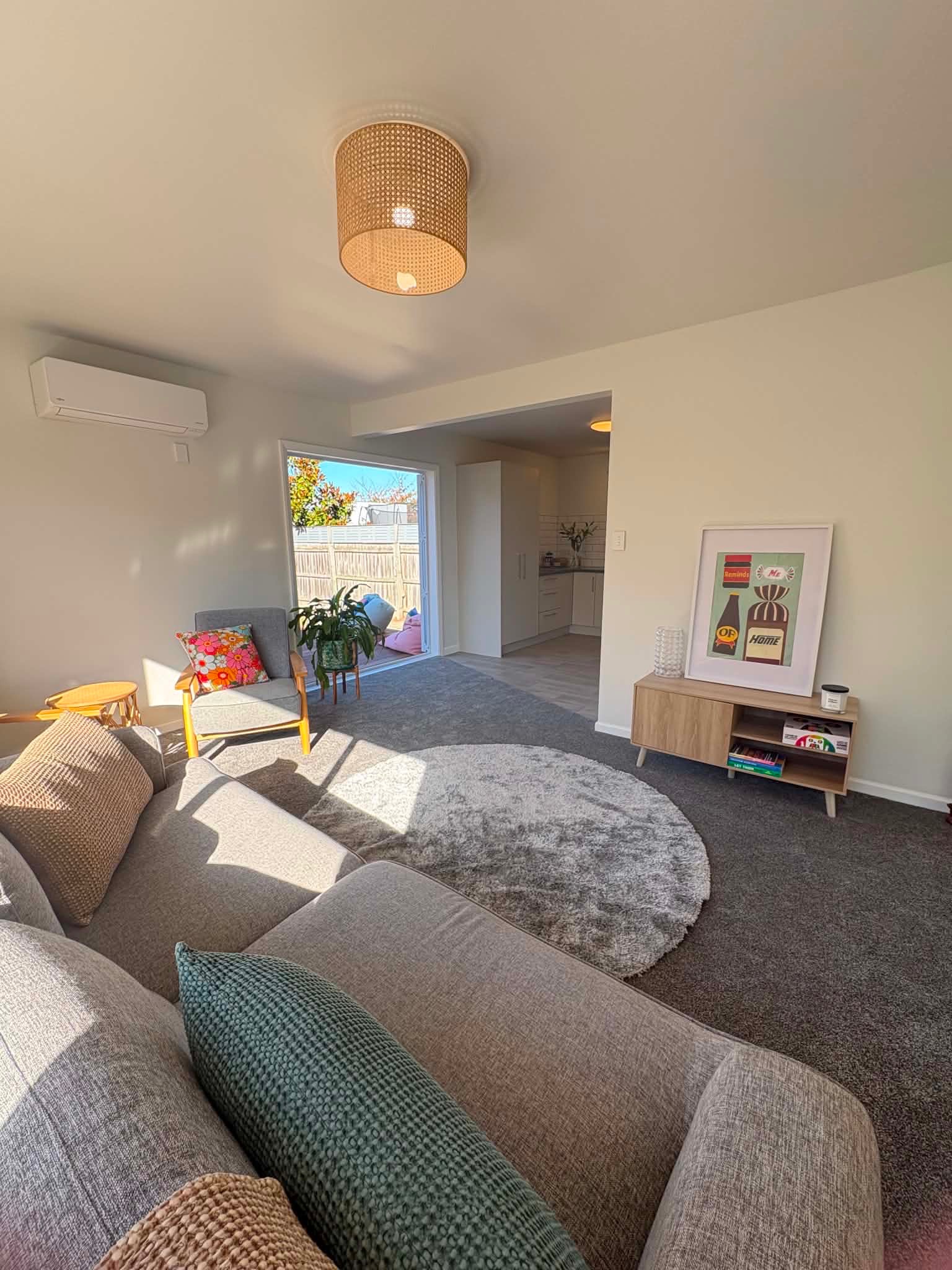 Full home renovation open plan lounge Canterbury