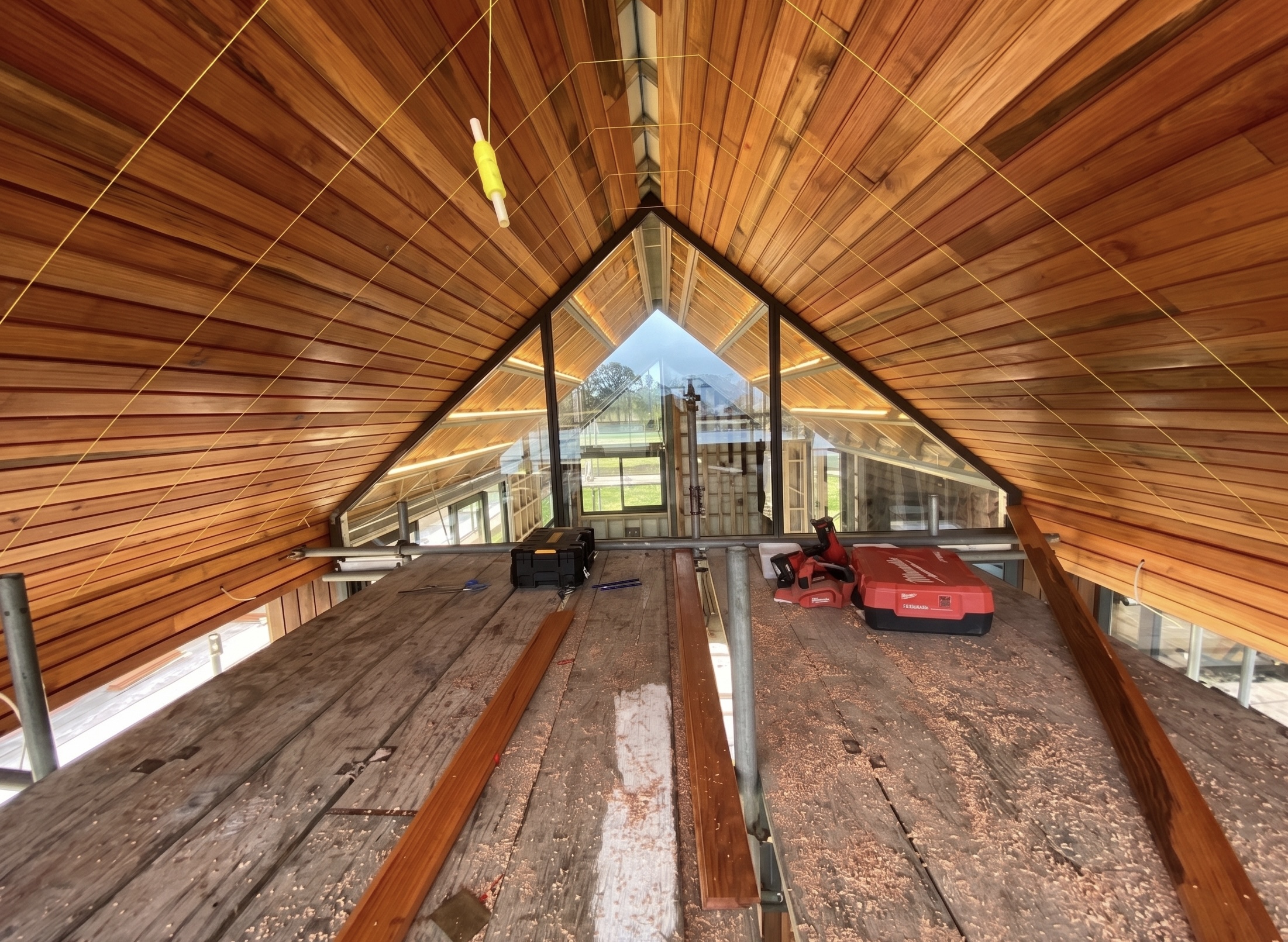 Timber cladding interior